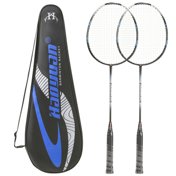 Set badminton reketa, 2 komada – ultralakana aluminijska legura, dvodijelni dizajn, težina 95–100 g, debljina ručke G3