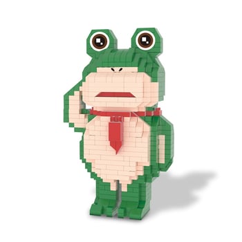 Σετ Lego-compatible μπλοκς με θέμα βάτραχος, ABS πλαστικό, 400–800 τεμάχια, 0,5 kg, DIY συμβατό
