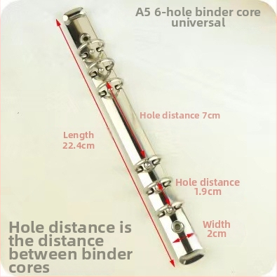 Meiyu Ručný zápisník – Kovový kruhový klip na viazanie, Typ 0, Model 088, Hromadné balenie