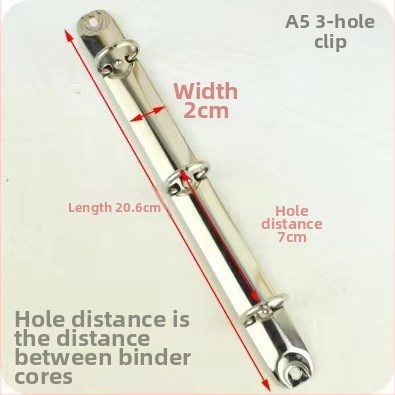 Meiyu Ručný zápisník – Kovový kruhový klip na viazanie, Typ 0, Model 088, Hromadné balenie