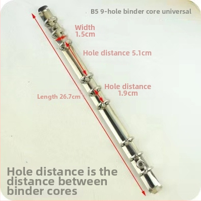 Meiyu Ručný zápisník – Kovový kruhový klip na viazanie, Typ 0, Model 088, Hromadné balenie