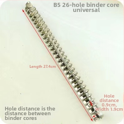 Meiyu Ručný zápisník – Kovový kruhový klip na viazanie, Typ 0, Model 088, Hromadné balenie