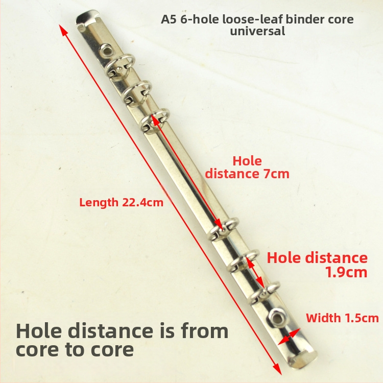 Meiyu Ručný zápisník – Kovový kruhový klip na viazanie, Typ 0, Model 088, Hromadné balenie