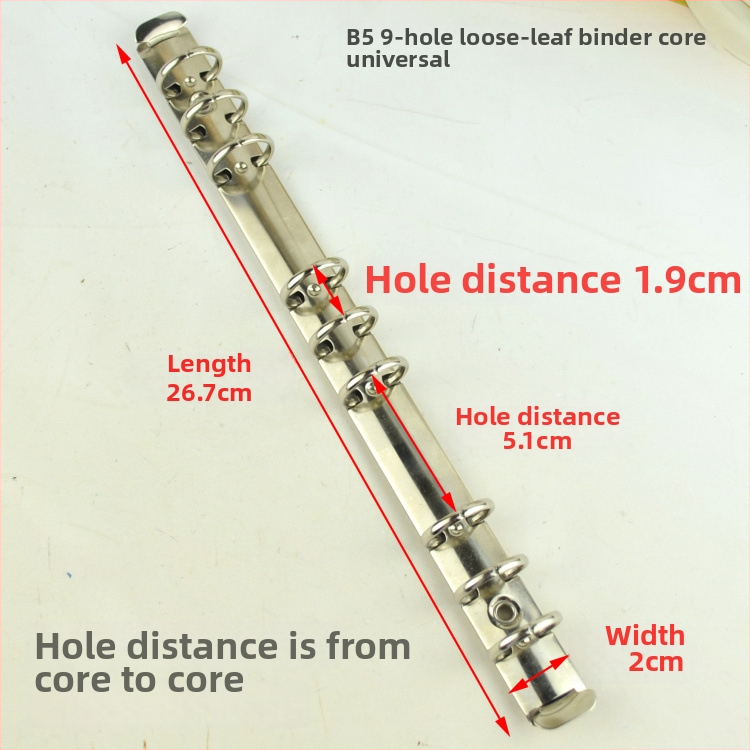 Meiyu Ručný zápisník – Kovový kruhový klip na viazanie, Typ 0, Model 088, Hromadné balenie