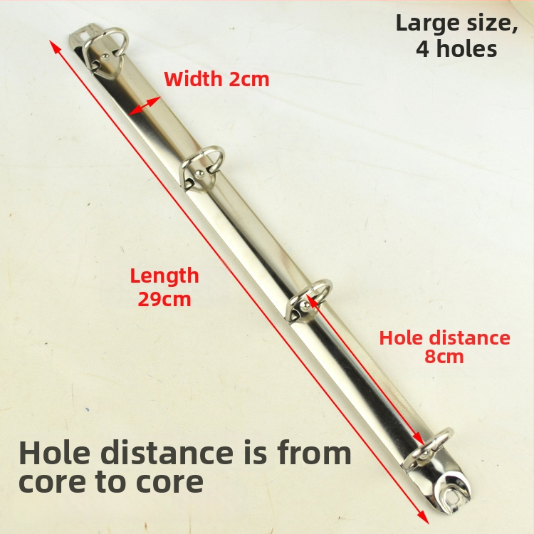 Meiyu Ručný zápisník – Kovový kruhový klip na viazanie, Typ 0, Model 088, Hromadné balenie