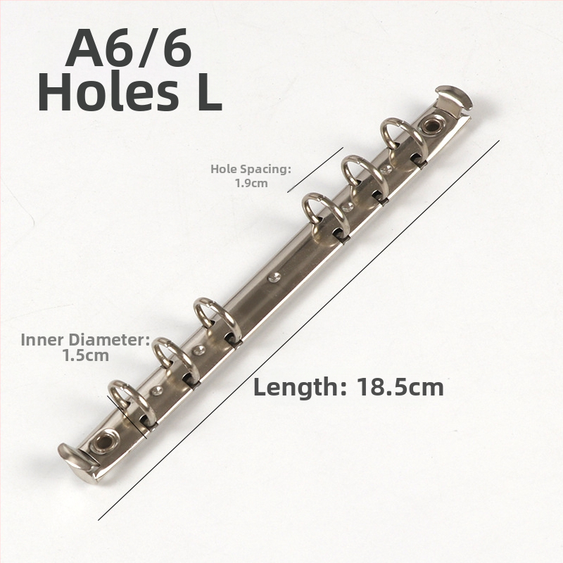 Meiyu Ručný zápisník – Kovový kruhový klip na viazanie, Typ 0, Model 088, Hromadné balenie