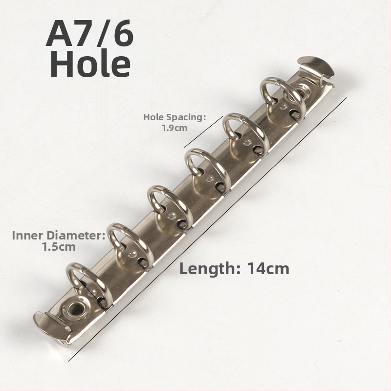 Meiyu Ručný zápisník – Kovový kruhový klip na viazanie, Typ 0, Model 088, Hromadné balenie