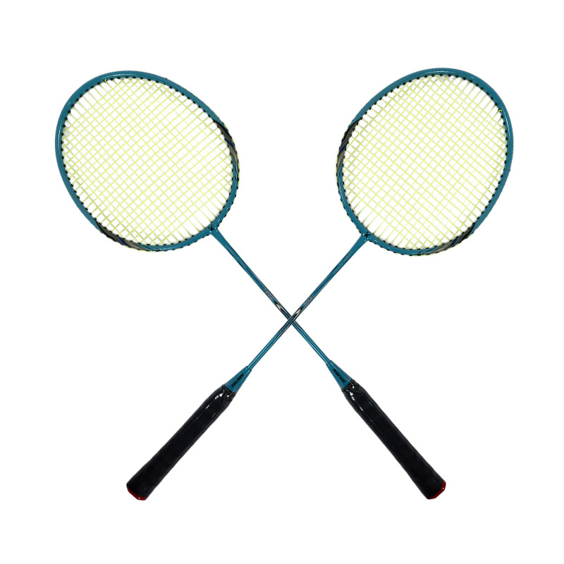 Ikalong badminton reketa — okvir od željezne legure, niti od poliesterskog vlakna, težina 95–100 g, debljina drške G5, pravokutna reketa, za amatere i početnike