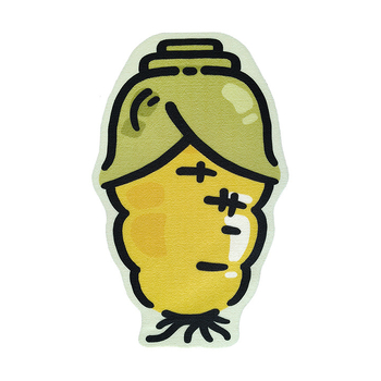 3D επιφάνεια γρατζουνίσματος για γάτες με σχέδιο τοίχου καλαμπόκι-καρότο, ανθεκτικό στη φθορά, χωρίς αποκόλληση ινών, πολυεστερικές ίνες, συσκευασία 100 τεμάχια, γλυκό στυλ