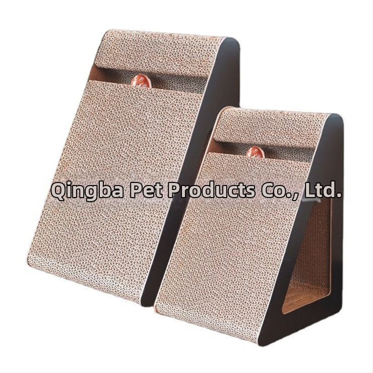 Σανίδα γρατσουνίσματος γάτας - κάθετη, ανθεκτική στη φθορά, χωρίς ψίχουλα, από κυματοειδές χαρτί, μάρκα Anqing buck pets, 2 τεμάχια, απλό στυλ