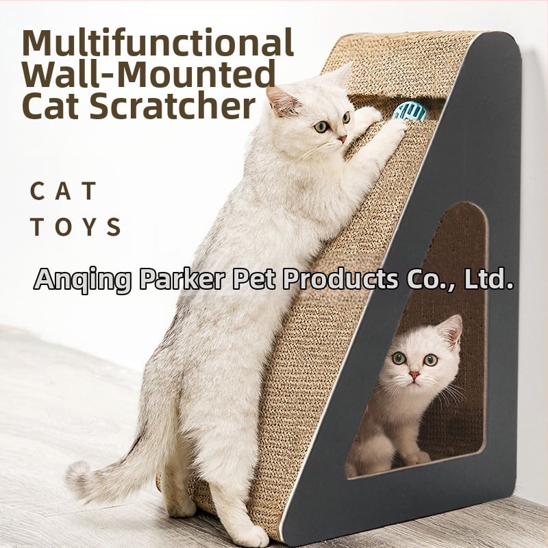 Σανίδα γρατσουνίσματος γάτας - κάθετη, ανθεκτική στη φθορά, χωρίς ψίχουλα, από κυματοειδές χαρτί, μάρκα Anqing buck pets, 2 τεμάχια, απλό στυλ