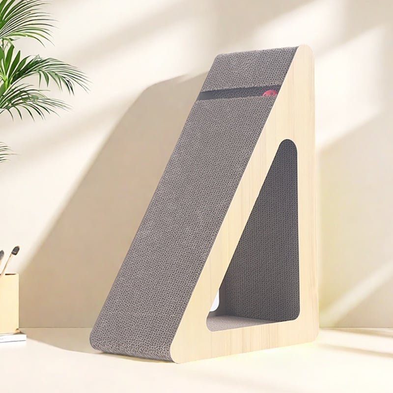 Σανίδα γρατσουνίσματος γάτας - κάθετη, ανθεκτική στη φθορά, χωρίς ψίχουλα, από κυματοειδές χαρτί, μάρκα Anqing buck pets, 2 τεμάχια, απλό στυλ