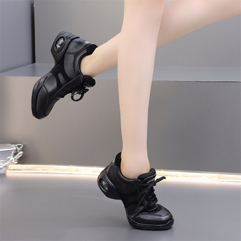 Ženske plesne cipele, mekani gornji dio od kože, lagana konstrukcija, potplat od poliuretana, apsorpcija udaraca, pogodne za sve sezone