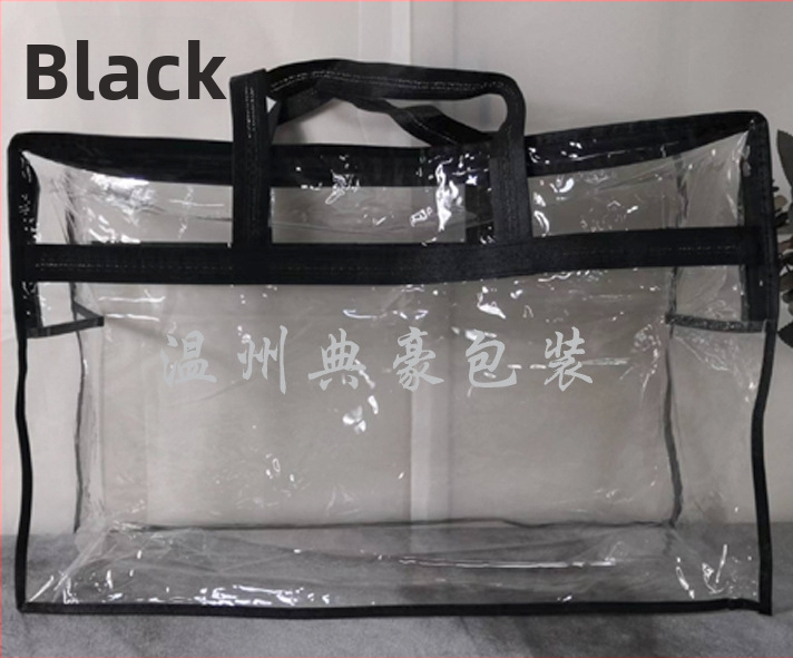 Dianhao štvorcenný priehľadný vreciek so zipsom na skladovanie, vhodný pre darčekové balenie, PVC materiál, vodotesné a proti plesniam