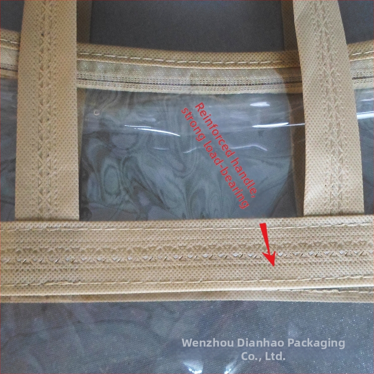 Dianhao štvorcenný priehľadný vreciek so zipsom na skladovanie, vhodný pre darčekové balenie, PVC materiál, vodotesné a proti plesniam