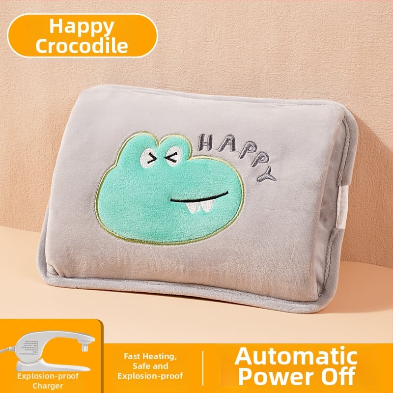 Επαναφορτιζόμενο μπουκαλάκι ζεστού νερού - ασφαλές, ηλεκτρική θήκη θέρμανσης, μοντέλο HLZ-2025, 220V, 380W, φλανελ ύφασμα