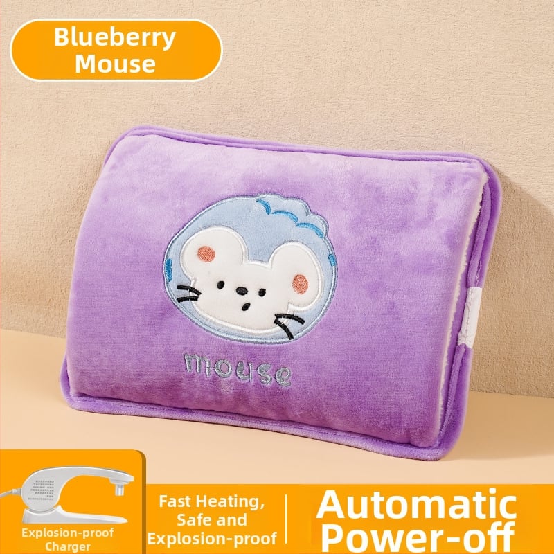 Επαναφορτιζόμενο μπουκαλάκι ζεστού νερού - ασφαλές, ηλεκτρική θήκη θέρμανσης, μοντέλο HLZ-2025, 220V, 380W, φλανελ ύφασμα