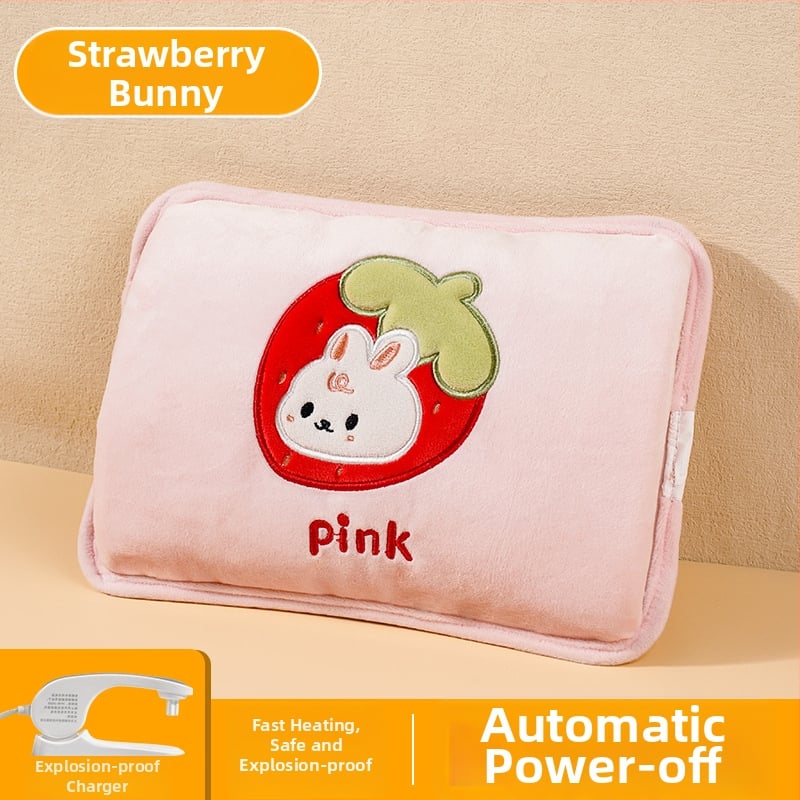 Επαναφορτιζόμενο μπουκαλάκι ζεστού νερού - ασφαλές, ηλεκτρική θήκη θέρμανσης, μοντέλο HLZ-2025, 220V, 380W, φλανελ ύφασμα