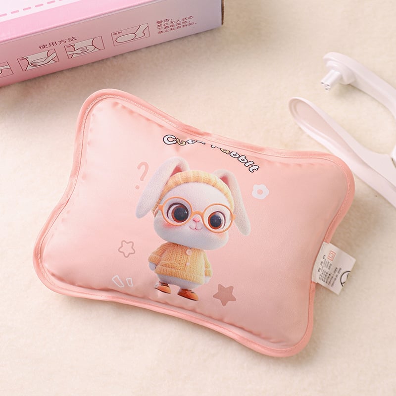 Επαναφορτιζόμενο μπουκαλάκι ζεστού νερού - ασφαλές, ηλεκτρική θήκη θέρμανσης, μοντέλο HLZ-2025, 220V, 380W, φλανελ ύφασμα