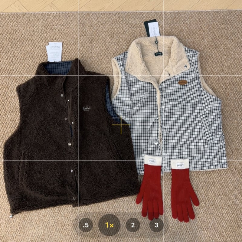 Gilet bez rukava od tweed-a s najlonom 95%+, stojeći ovratnik, minimalistički stil, bez punila, zimsko izdanje 2025
