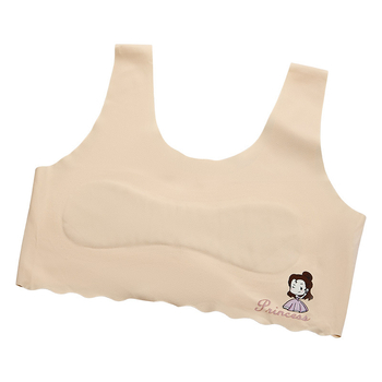 Prozračan bezšavni grudnjak-vest za djevojčice 9-12 godina, od ice silk, prozračan