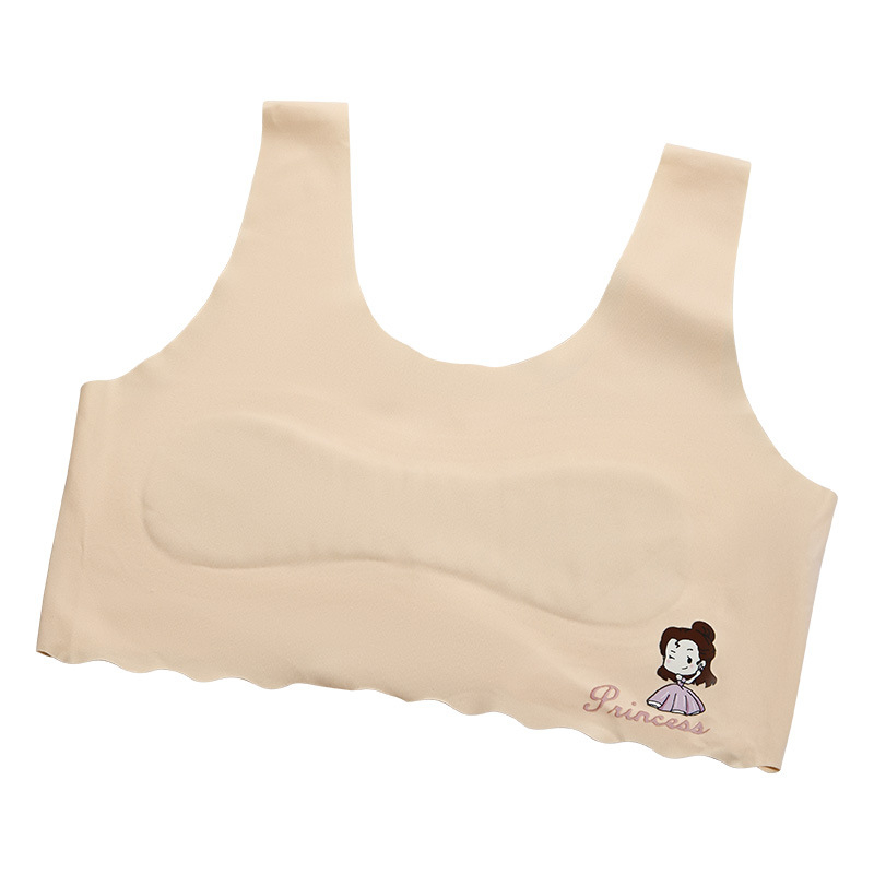 Prozračan bezšavni grudnjak-vest za djevojčice 9-12 godina, od ice silk, prozračan