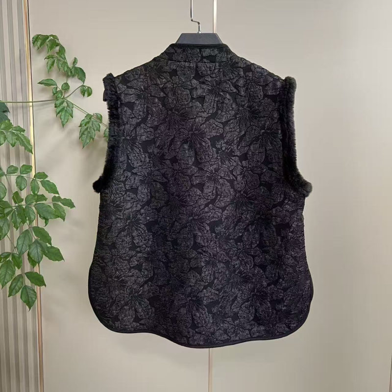Jakardom vez s etničkim stilom, bez rukava, V-izrez, ultra kratka duljina (≤40 cm), punilo vuna, glavni materijal: rayon, A-oblik siluete