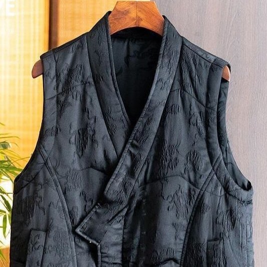 Ženski vest od vune s jacquard uzorkom, V-izrez, punjenje od vune, kopčom na 1 gumb, silueta A, proljeće 2025