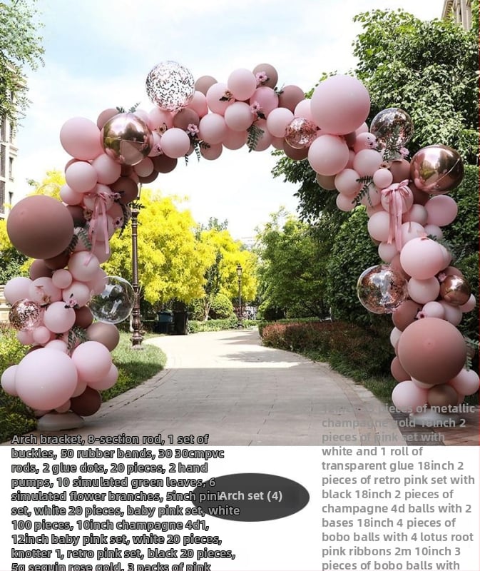 Balon arka za događaje od aluminijske folije, baloni – igračke, kružni oblik, bez IP licence