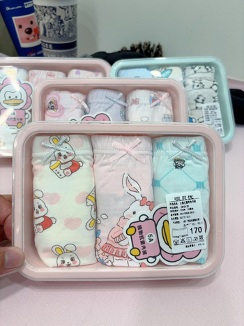 Beibeiyou Dječje donje gaće od pamuka 95%, unisex, u kutiji, Klasa A, Proljeće 2025, za djecu 3–8 godina