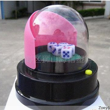 Stroj za kockice za stolne igre – polukružnog dizajna, ABS kućište, paket od 36 komada, obrazovno-interaktivna igra