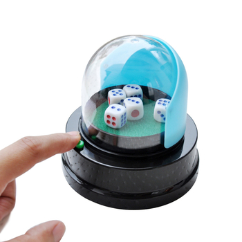 Stroj za kockice za stolne igre – polukružnog dizajna, ABS kućište, paket od 36 komada, obrazovno-interaktivna igra