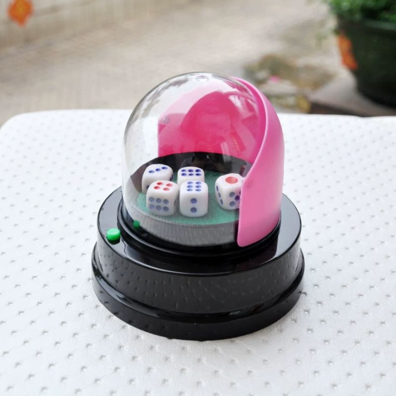 Stroj za kockice za stolne igre – polukružnog dizajna, ABS kućište, paket od 36 komada, obrazovno-interaktivna igra