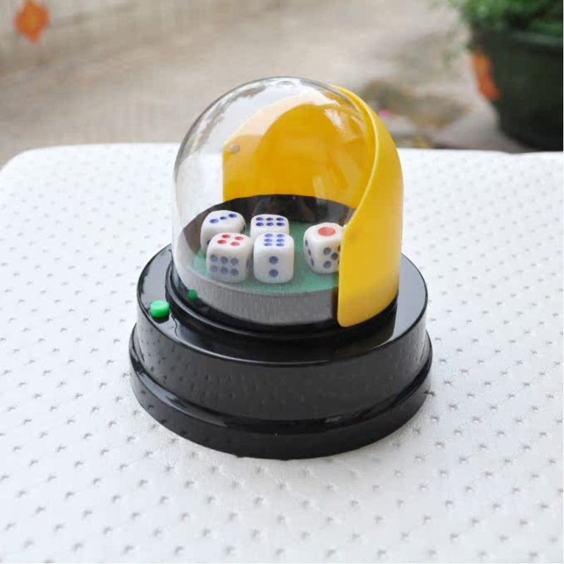 Stroj za kockice za stolne igre – polukružnog dizajna, ABS kućište, paket od 36 komada, obrazovno-interaktivna igra