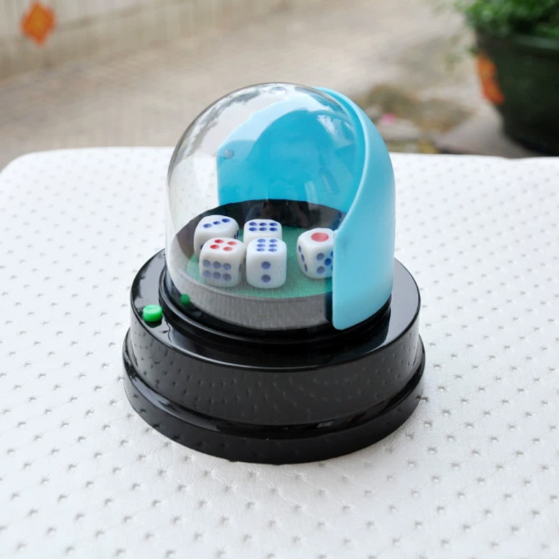Stroj za kockice za stolne igre – polukružnog dizajna, ABS kućište, paket od 36 komada, obrazovno-interaktivna igra