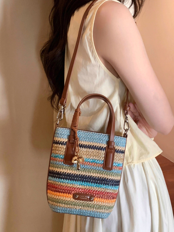 PVC tkanа bucket torba s vertikalnim četvrtastim oblikom, magnetska kopča, džep na zip