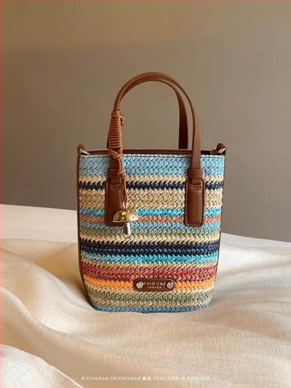 PVC tkanа bucket torba s vertikalnim četvrtastim oblikom, magnetska kopča, džep na zip