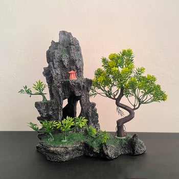 Аквариумен декор от смола — имитационен каменист пейзаж за аквариум или настолен дисплей • Опаковка: 15 бр • Материал: Друг • Функция: За аквариум или настолен дисплей • Стил: Нов китайски стил • Категория: Други