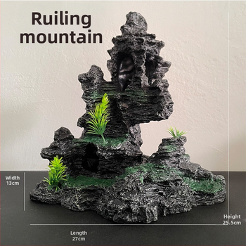 Аквариумен декор от смола — имитационен каменист пейзаж за аквариум или настолен дисплей • Опаковка: 15 бр • Материал: Друг • Функция: За аквариум или настолен дисплей • Стил: Нов китайски стил • Категория: Други