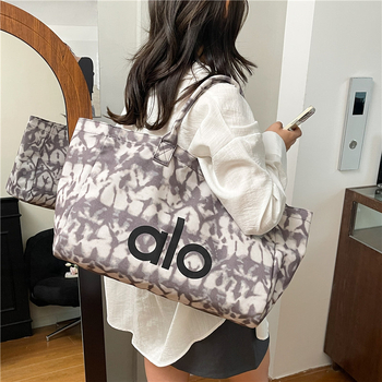 Torba tote za rame s velikim kapacitetom 20–35 L, platno materijal, geometrijski uzorak, unisex, izuzetno lagana
