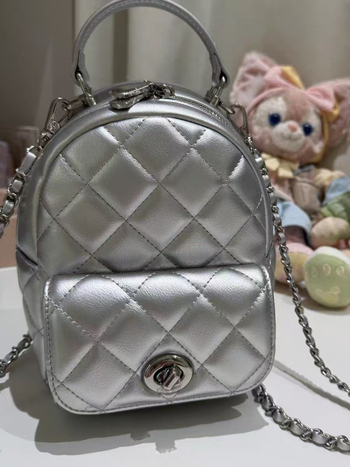 Ženski PU ruksak s siluetom bucket bag, zatvarač, unutarnja zip džep, dvostruke naramenice