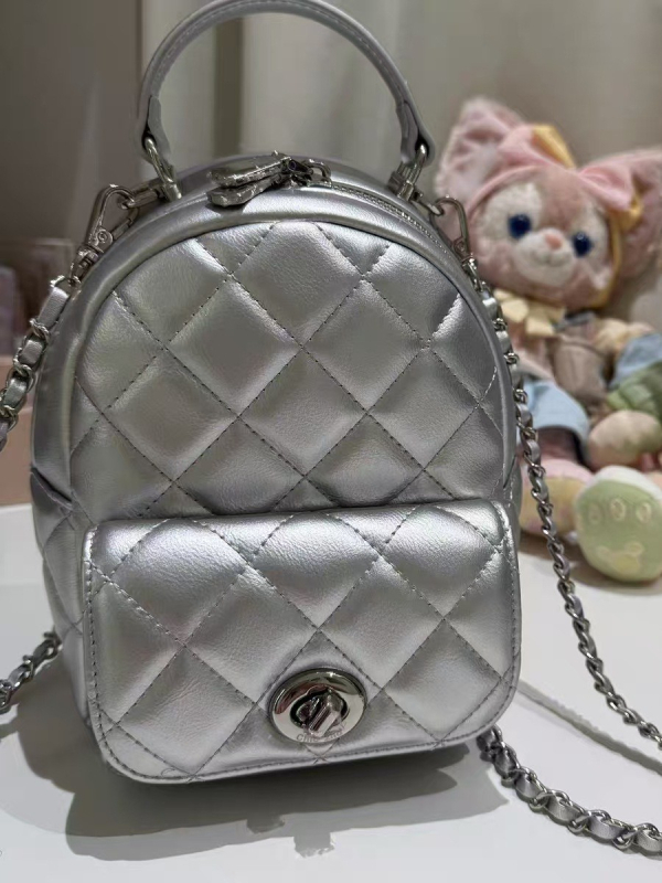 Ženski PU ruksak s siluetom bucket bag, zatvarač, unutarnja zip džep, dvostruke naramenice