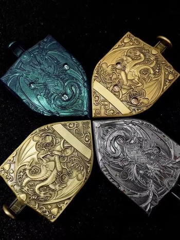 Kocka od cinka legure, s zaobljenim kutovima, dvadesetostrani poliedar, okretni mehanizam 7-u-1