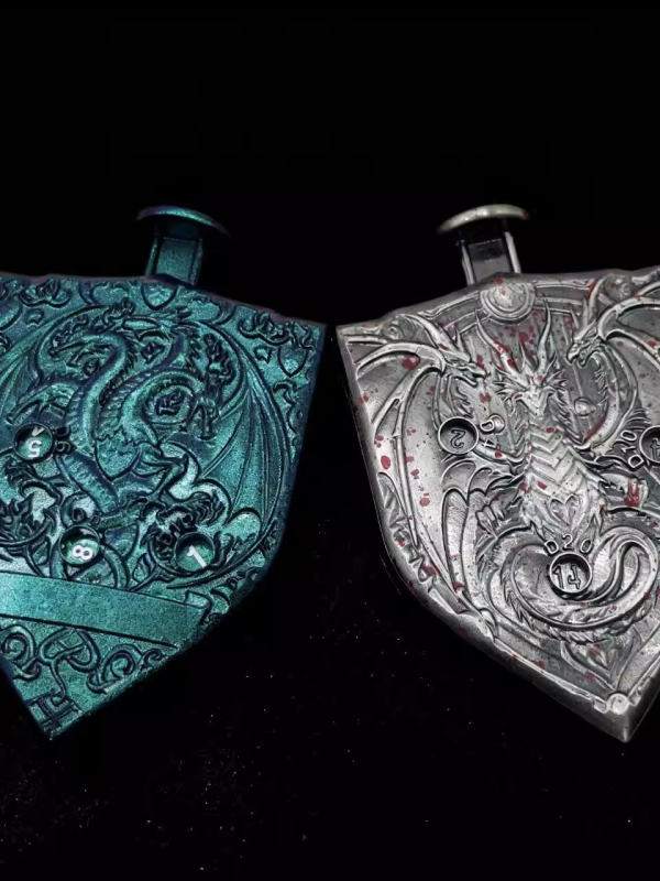 Kocka od cinka legure, s zaobljenim kutovima, dvadesetostrani poliedar, okretni mehanizam 7-u-1