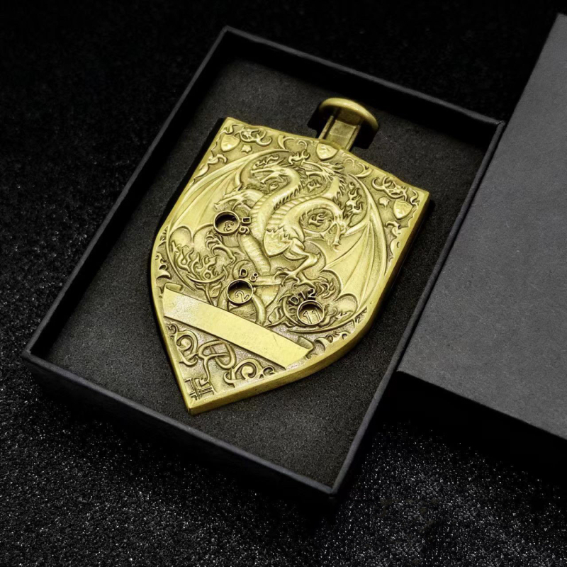 Kocka od cinka legure, s zaobljenim kutovima, dvadesetostrani poliedar, okretni mehanizam 7-u-1