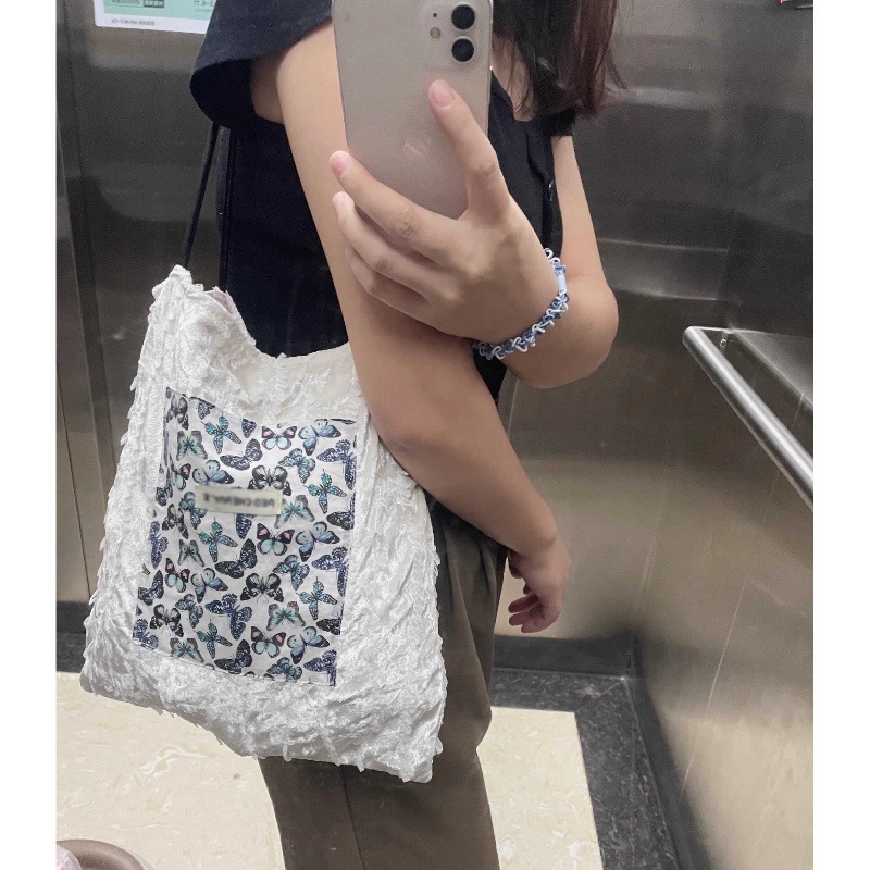 Unisex velurova Tote torba, vodoravni kvadratni oblik, otvoreni vrh, džep sa zatvaračem, poliester podstava, trodimenzionalni vanjski dio, dvostruke naramenice