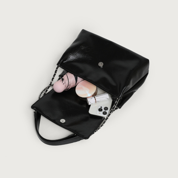 Oilloy Tote torba, sintetička koža, vodoravni kvadratni oblik, unutarnji džep sa zatvaračem, poliester podstava