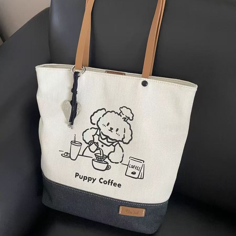 Tkaninska tote torba za poslovna putovanja – horizontalni kvadratni oblik, magnetska kopča, unutarnja zip pretinac, podstava od platna