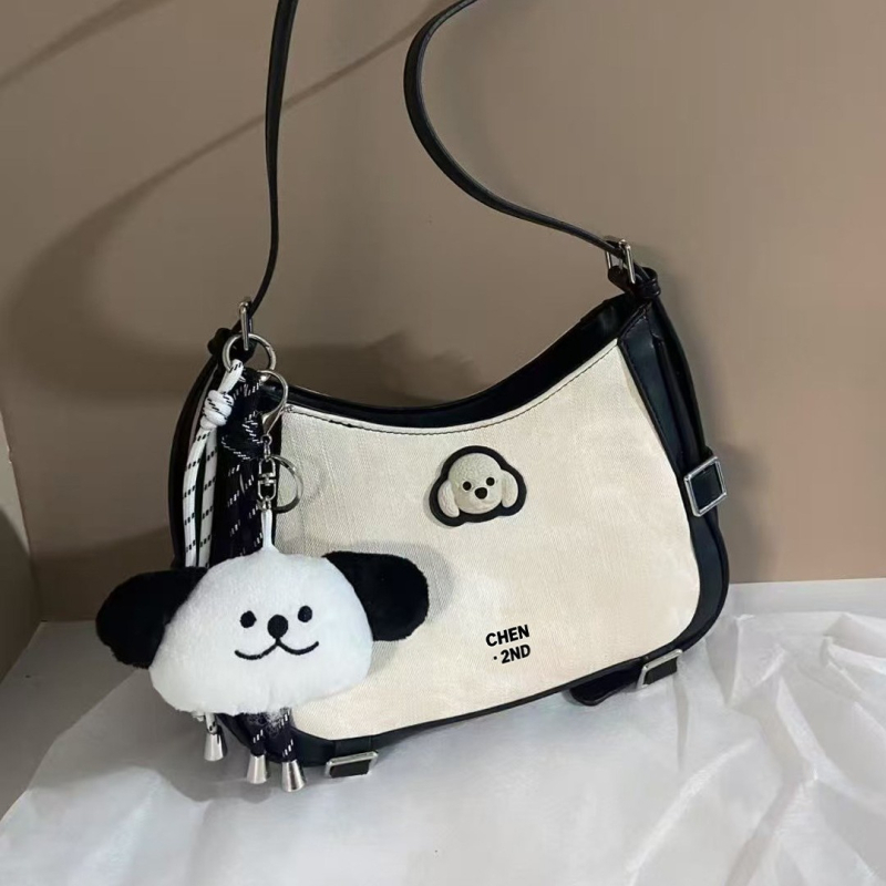 Ciho Knd Tote torba – europsko-američki retro stil, pravokutnog oblika, zatvaranje na zip, poliester podstava, skrivena džep s zipom