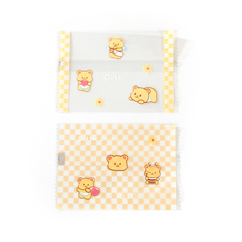 Pungă pentru ambalarea biscuiților - design cu fulgi de zăpadă mat, sigilare termică, material compozit, personalizabil